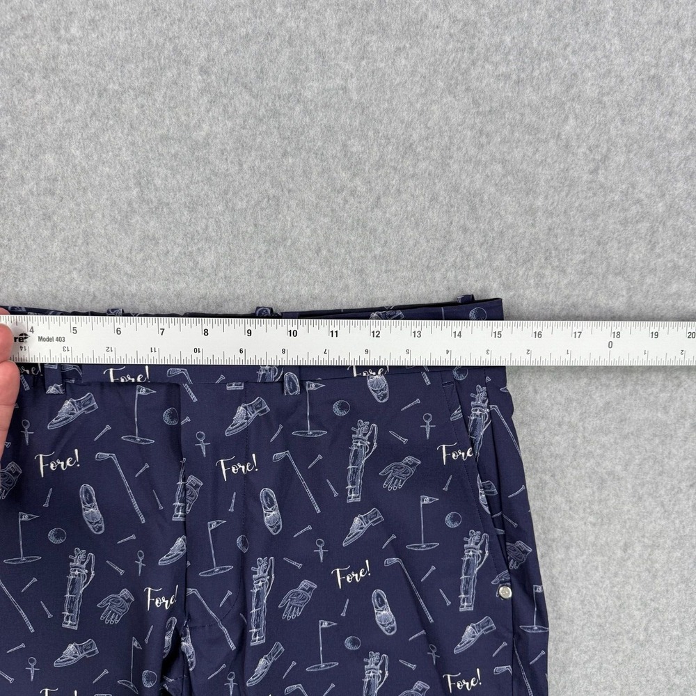 Ralph Lauren RLX Shorts Mens 29 Blue Slim Fit Performance Golf All Over Print - Picture 9 of 13